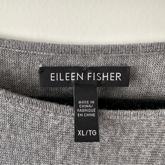 Eileen Fisher Grey Tunic Sweater | Size XL - Picture 3 of 5